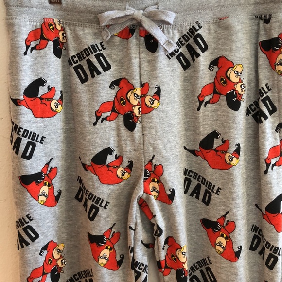 Pixar, New With Tags, “Incredible Dad” Sweatpants, Size Large - Picture 2 of 5